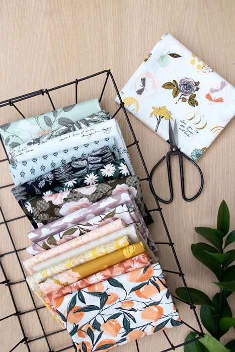 Her & History Elsie's Sunshine by Art Gallery Fabrics, Quilting Fabric by the Yard, Cotton Fabric, Floral Fabric by Bonnie Christine