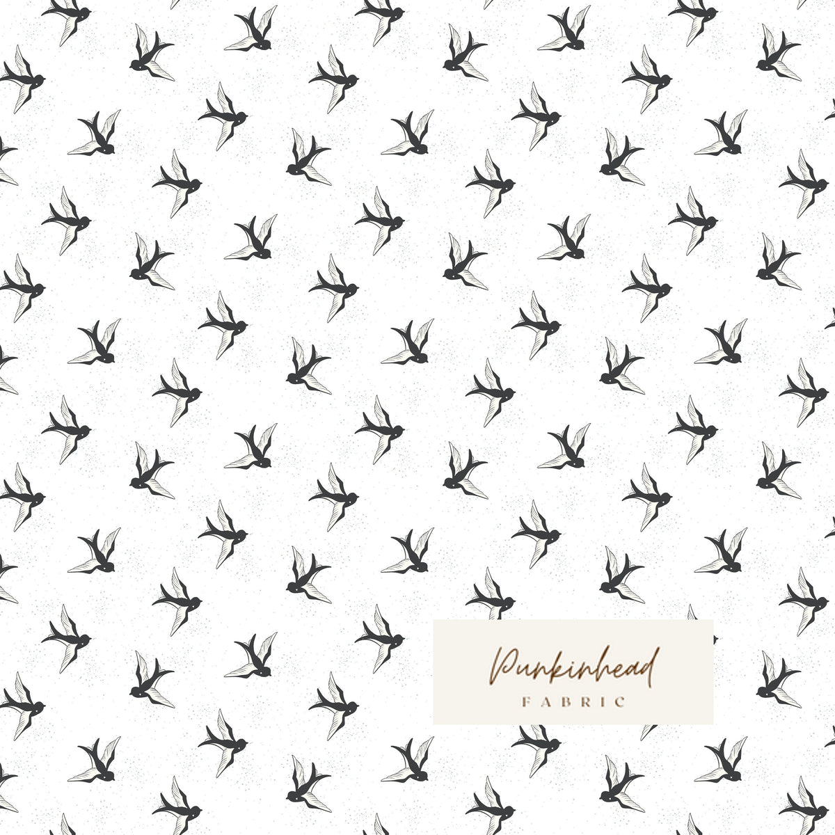 Blue Jean Bird Off White by Riley Blake Quilting Fabric by the Yard, Low Volume Cotton Quilting Fabric