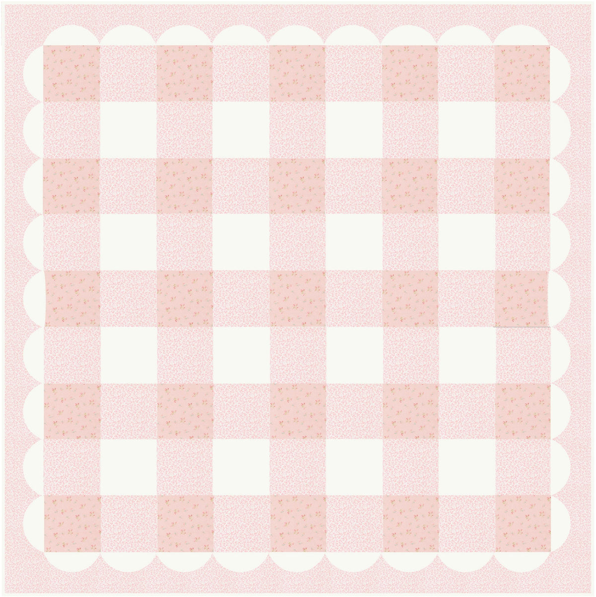 Abide Light Green White Hearts & Leaves Vine Vintage Small Floral by Brenda Riddle for Moda Cotton Quilting Fabric by the yard