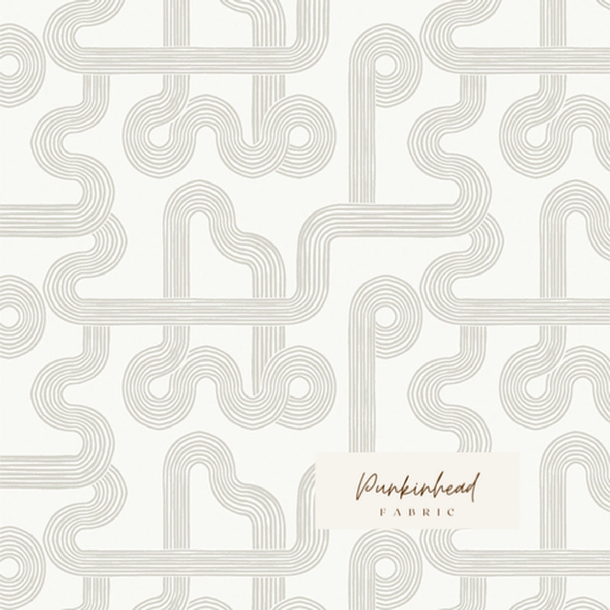 Duality Fusion Winding Course White by Art Gallery Fabrics, Quilting Fabric by the Yard, Cotton Fabric, Black & White Patterned Fabric