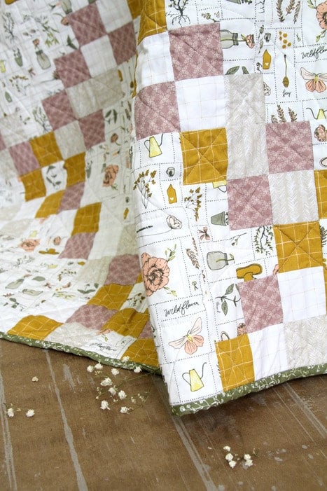 Gathered Bristling Delicate by Art Gallery Fabrics, Quilting Fabric by the Yard, Cotton Fabric, Floral Fabric by Bonnie Christine