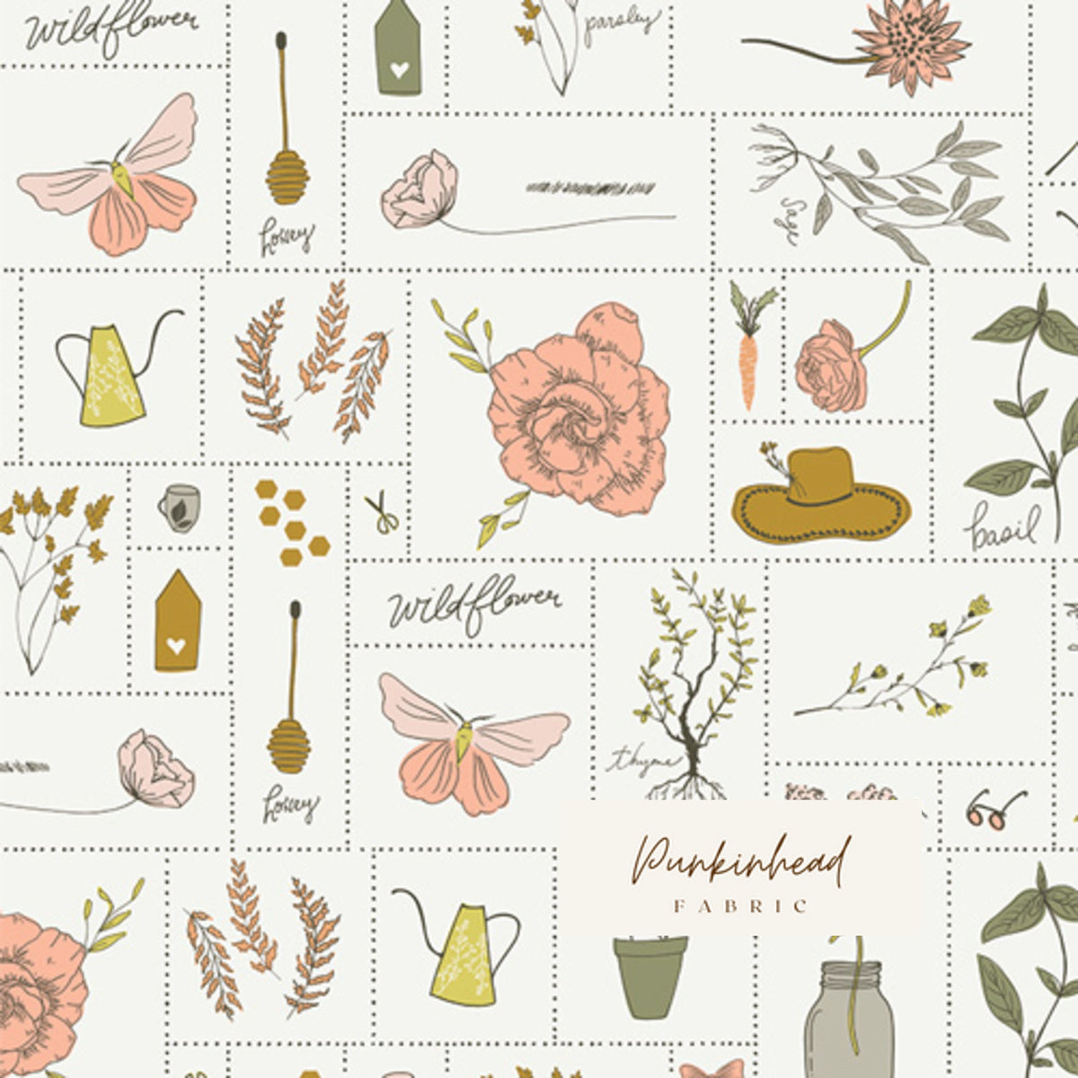 Gathered Simple Living by Art Gallery Fabrics, Quilting Fabric by the Yard, Cotton Fabric, Floral Fabric by Bonnie Christine