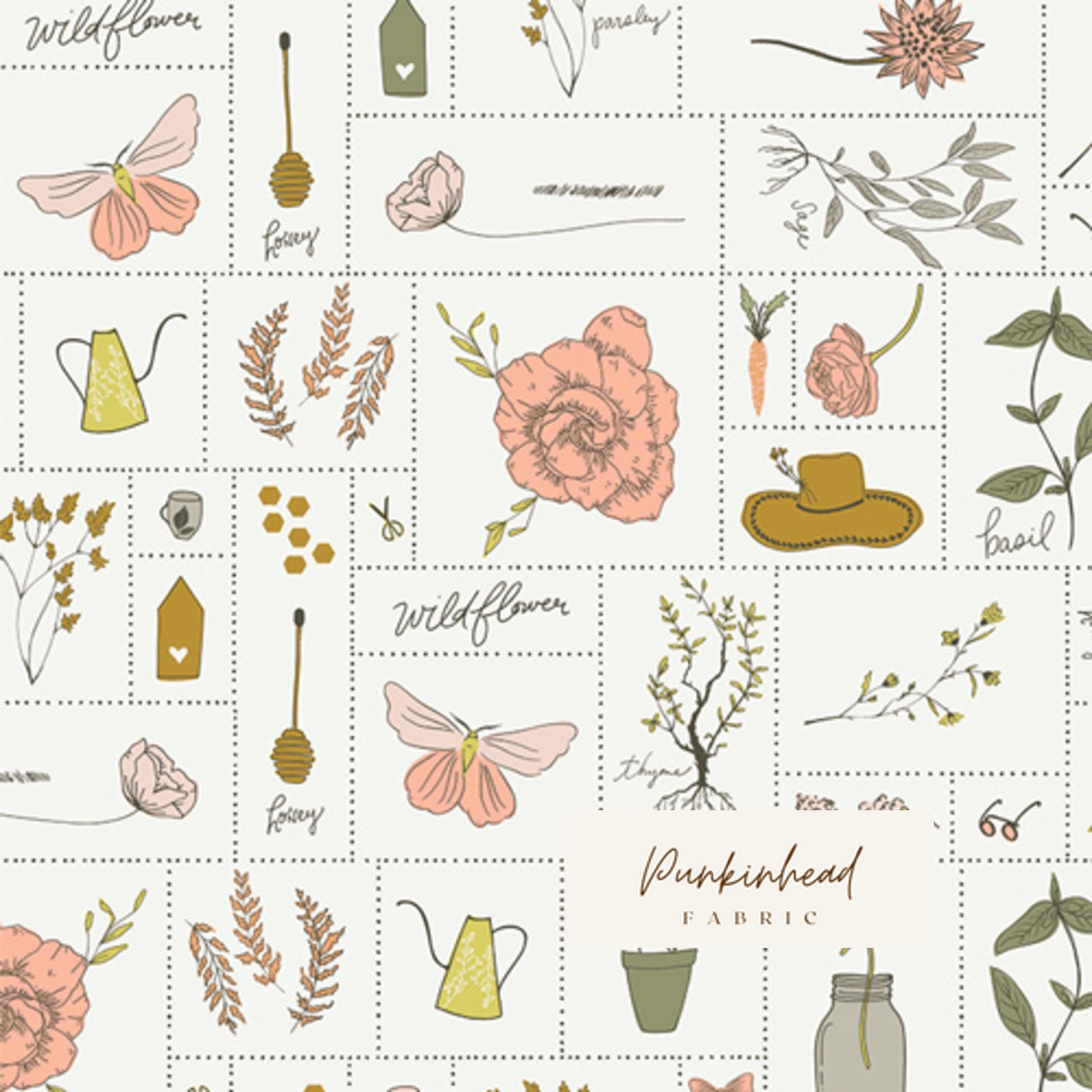 Gathered Simple Living by Art Gallery Fabrics, Quilting Fabric by the Yard, Cotton Fabric, Floral Fabric by Bonnie Christine
