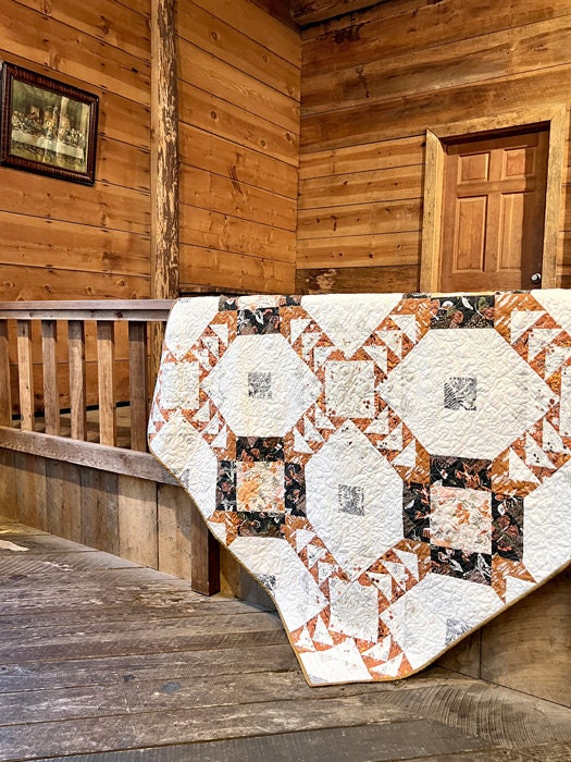Roots of Nature Timberland Three by Art Gallery Fabrics Rust Brown Pine Tree Woodland Forest Quilting Fabric by the Yard by Bonnie Christine