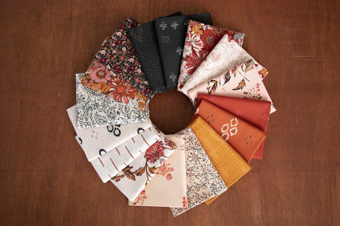 Kismet Cut Flowers Favor by Art Gallery Fabrics, Quilting Fabric by the Yard, Cotton Fabric, Floral Fabric by Sharon Holland