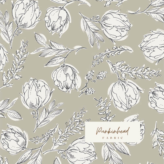 Gathered Unruly Terrace Shade by Art Gallery Fabrics, Quilting Fabric by the Yard, Cotton Fabric, Floral Fabric by Bonnie Christine