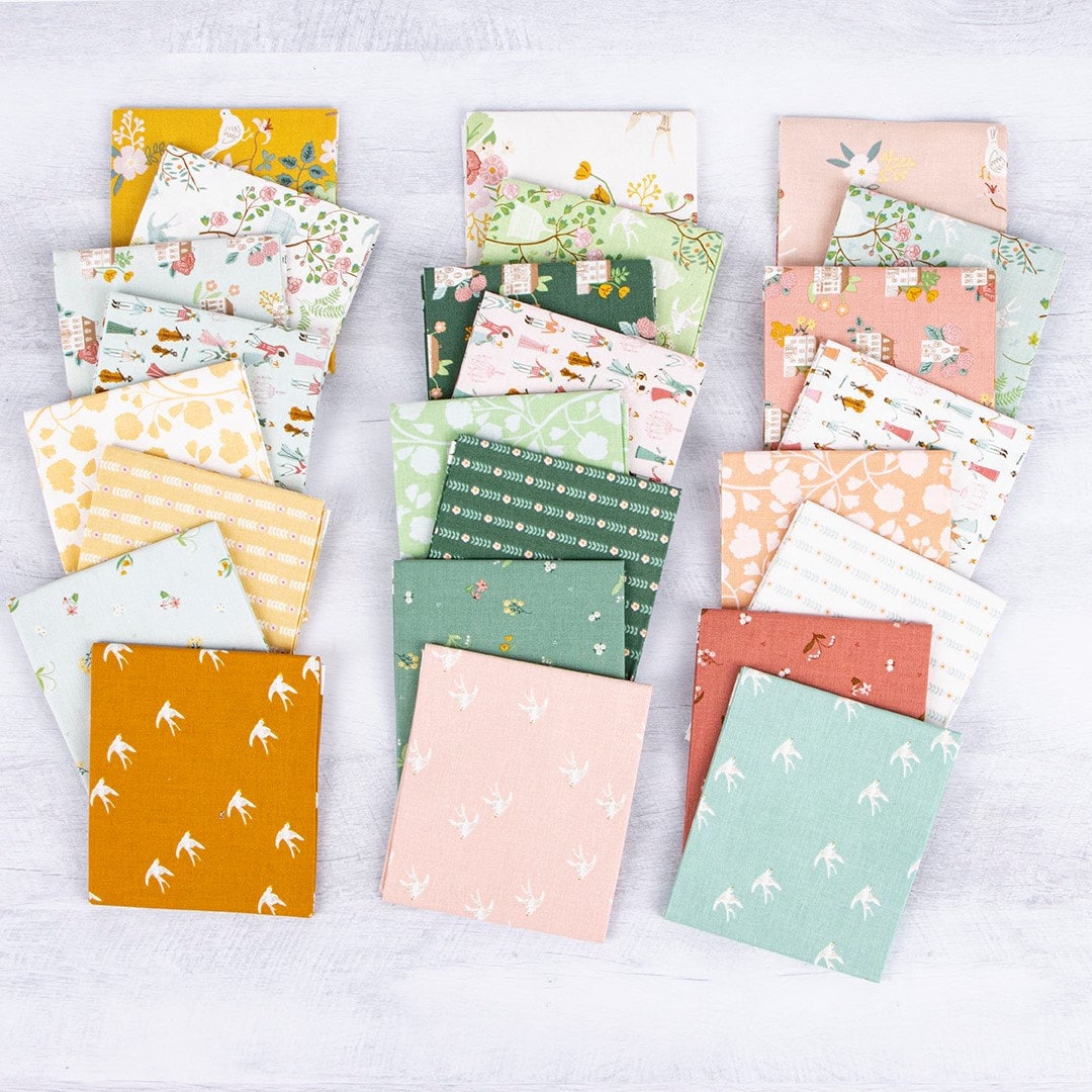 Emma Ditzy Rose by Riley Blake Quilting Fabric by the Yard, Cotton Fabric, Floral Fabric Pattern