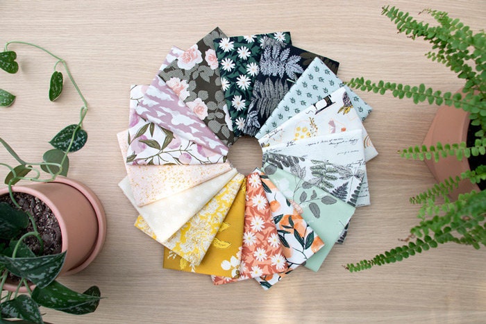 Her & History Marrell's Secret Garden by Art Gallery Fabrics, Quilting Fabric by the Yard, Cotton Fabric, Floral Fabric by Bonnie Christine