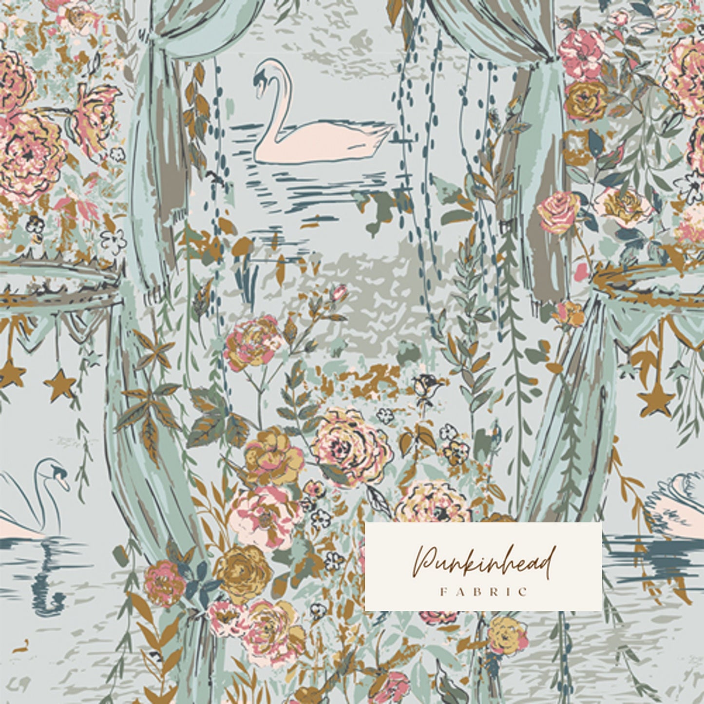 Rosewater Ballet by Art Gallery Fabrics, Willow by Sharon Holland, Quilting Fabric by the Yard, Cotton Fabric, Boho Fabric