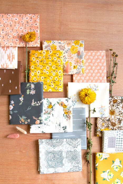 Patchwork Atlas by Art Gallery Fabrics, Shine On by Sharon Holland, Quilting Fabric by the Yard, Cotton Fabric, Boho Floral Fabric