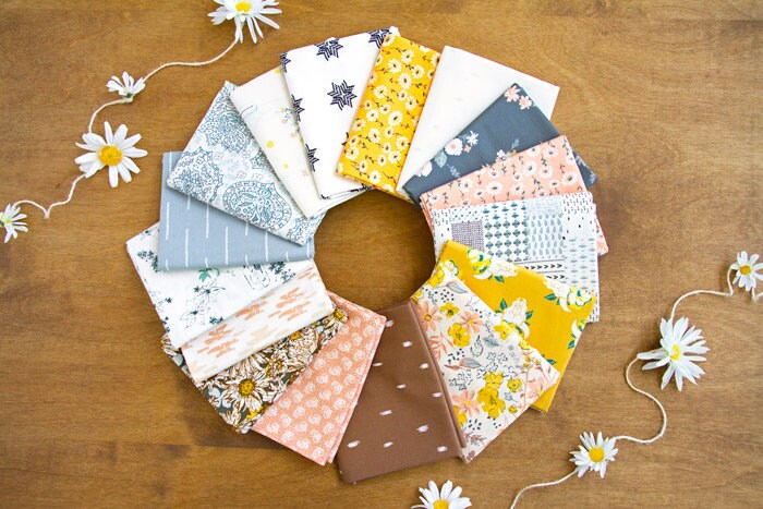Renewal by Art Gallery Fabrics, Shine On by Sharon Holland, Quilting Fabric by the Yard, Cotton Fabric, Boho Skull Fabric