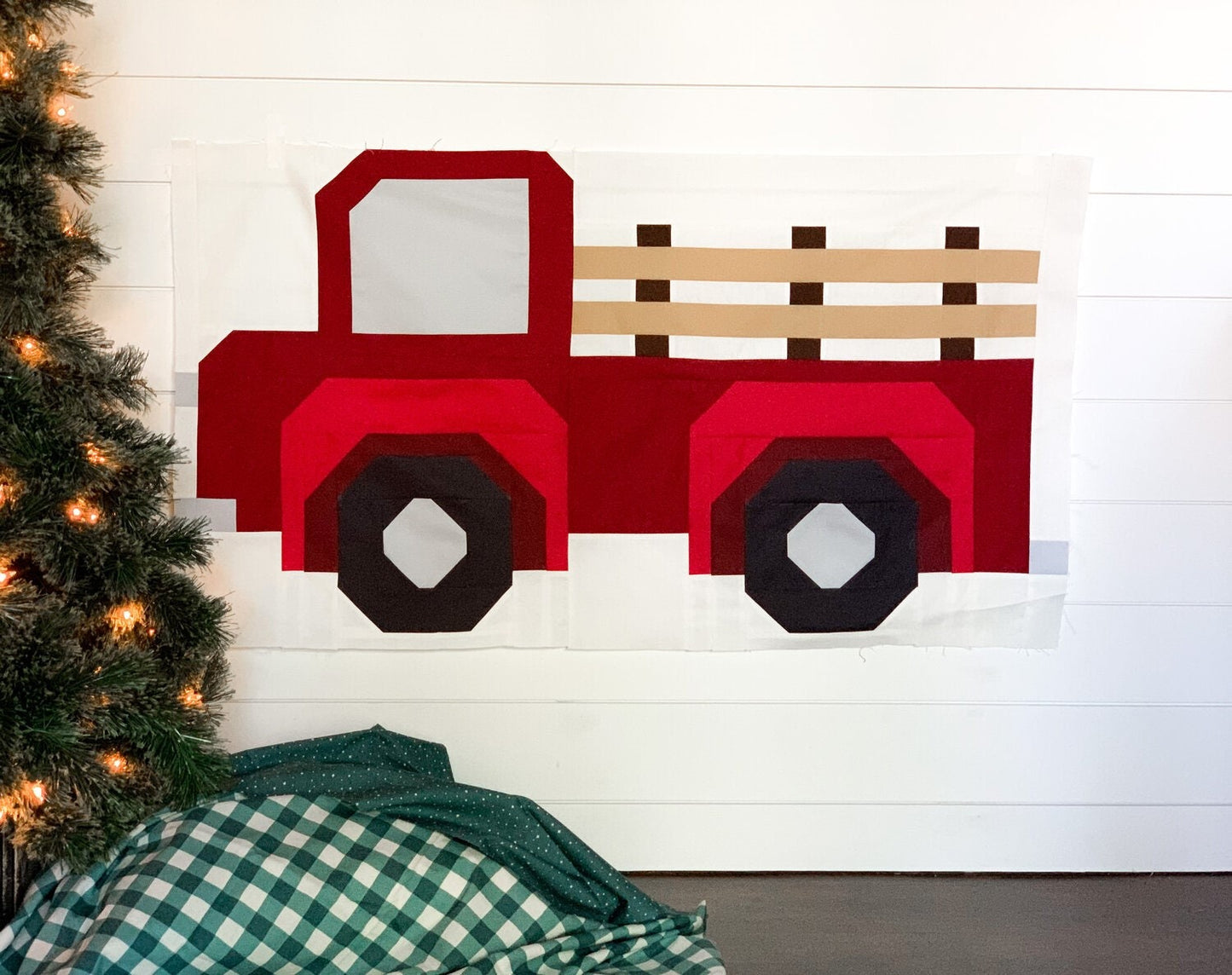 Christmas Tree Farm Quilt Kit by White Plains Quilts Quilting Fabric by the Yard, Cotton Fabric, Christmas Fabric PATTERN NOT INCLUDED
