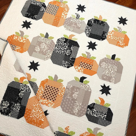 Hocus Pocus Quilt Pattern by The Pattern Basket - PAPER Pattern, Halloween and Fall Quilt Pattern, Pumpkin Quilt Pattern
