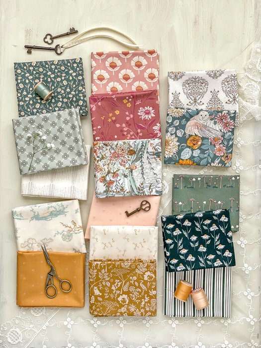 Tulip Time by Art Gallery Fabrics, Willow by Sharon Holland, Quilting Fabric by the Yard, Cotton Fabric, Floral Fabric