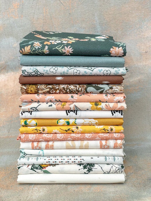 Patchwork Atlas by Art Gallery Fabrics, Shine On by Sharon Holland, Quilting Fabric by the Yard, Cotton Fabric, Boho Floral Fabric