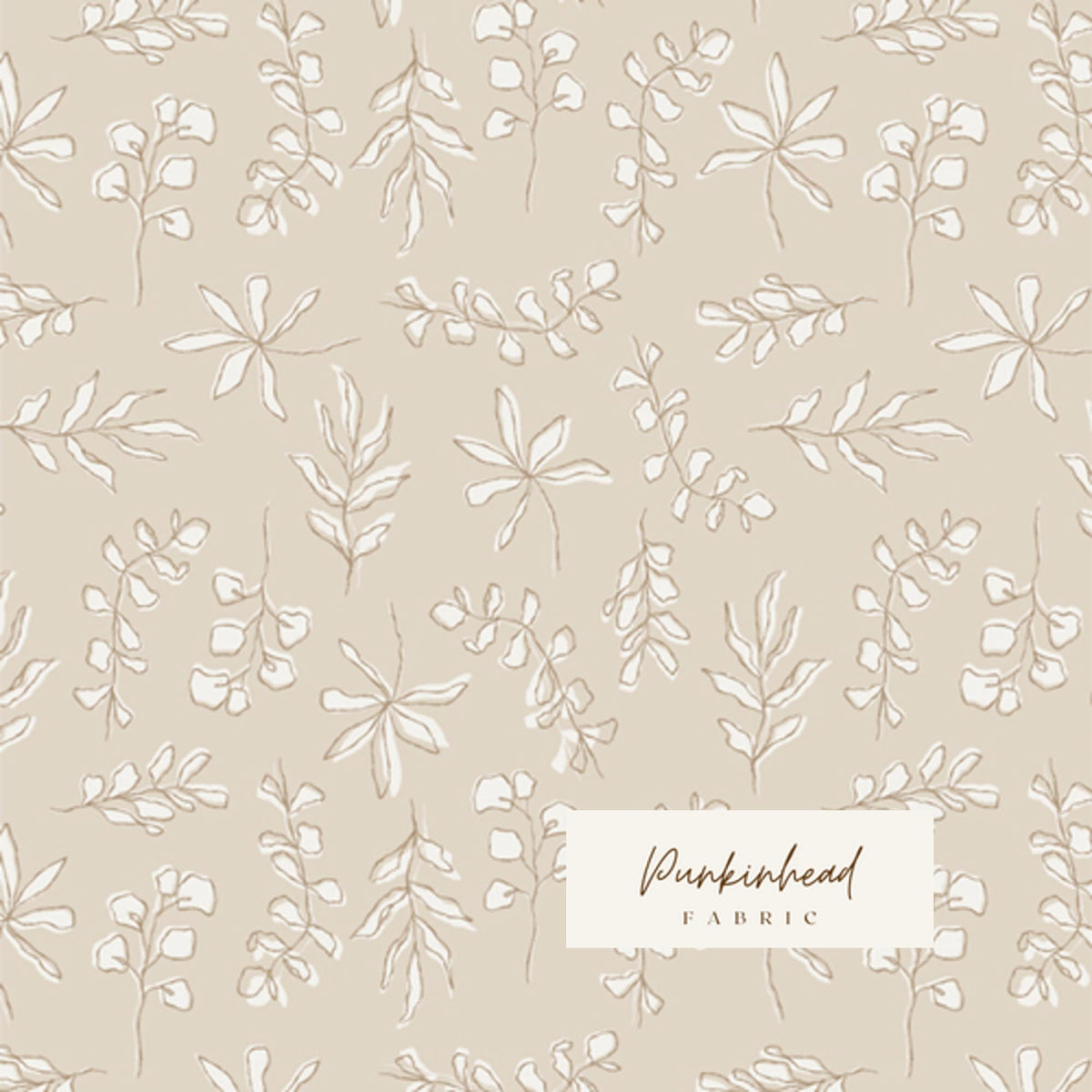 Sunbleached Leaves Soften the Volume by Art Gallery Fabrics, Quilting Fabric by the Yard, Cotton Fabric, Low Volume White and Cream Fabric