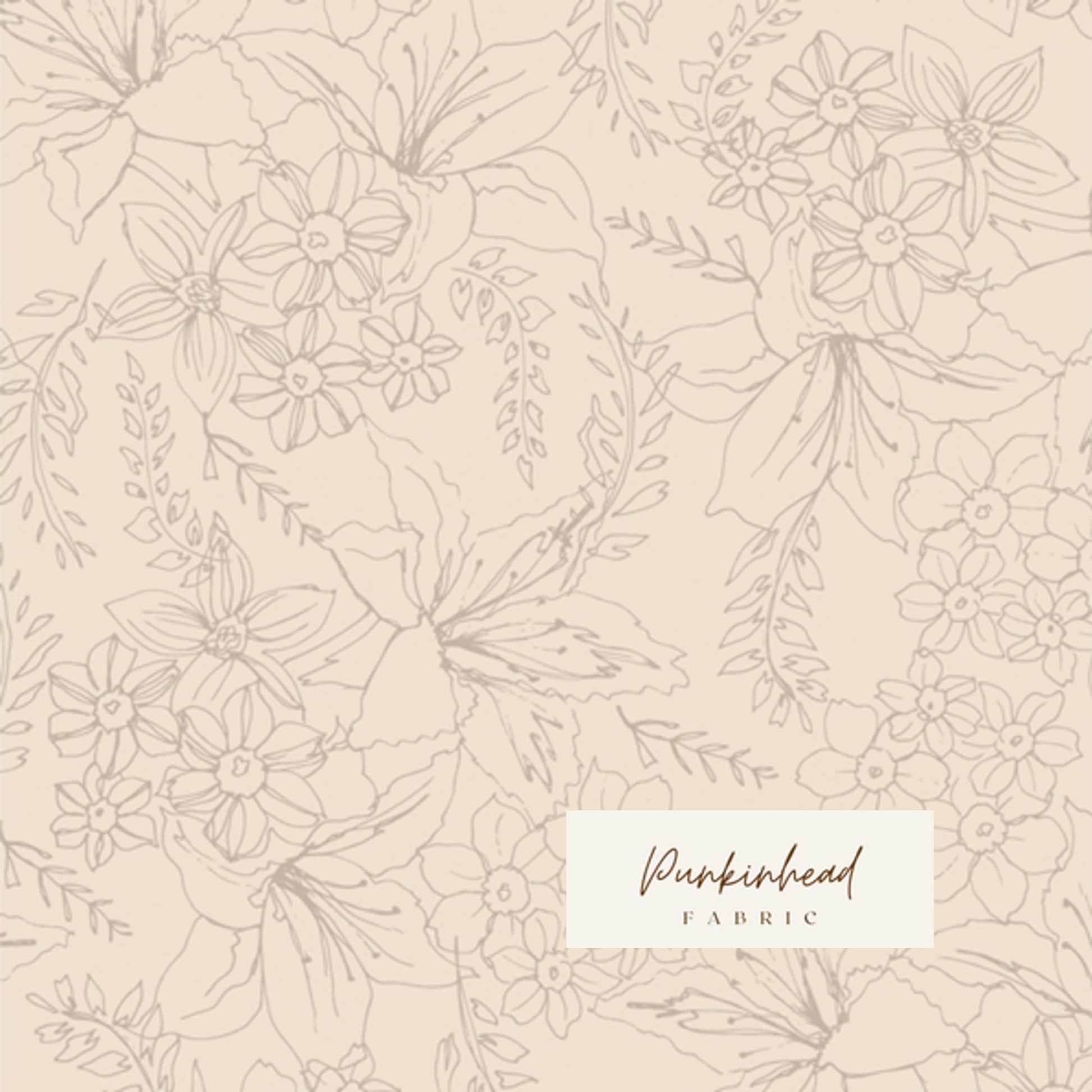 Natural Bouquet Soften the Volume by Art Gallery Fabrics, Quilting Fabric by the Yard, Cotton Fabric, Low Volume White and Cream Fabric