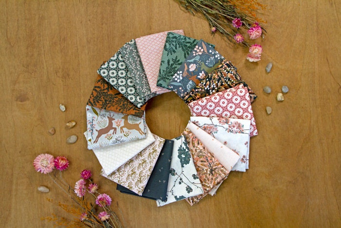 Botanist Crossing Paths Rose by Art Gallery Fabrics, Quilting Fabric by the Yard, Cotton Fabric, Geometric Fabric