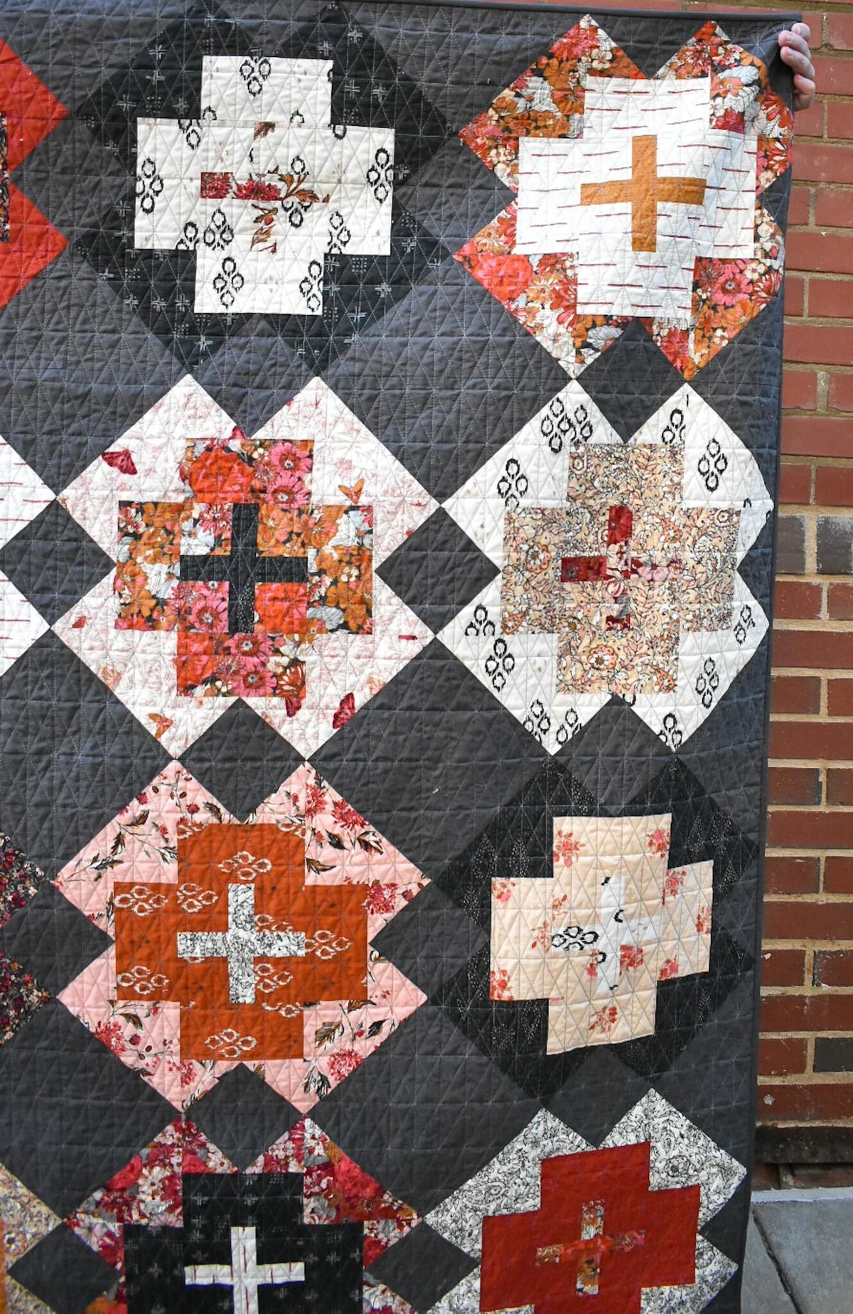 Nightingale Quilt Pattern by Lo & Behold Stitchery - PAPER Pattern, Geometric Quilt Patter, Modern Quilt Pattern
