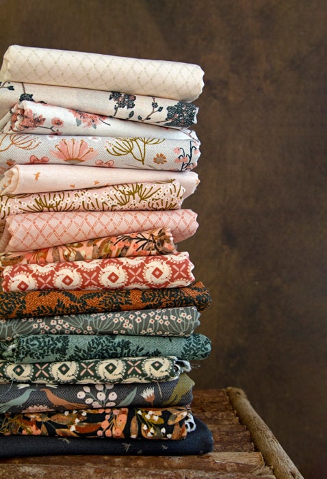 Botanist Crossing Paths Rose by Art Gallery Fabrics, Quilting Fabric by the Yard, Cotton Fabric, Geometric Fabric