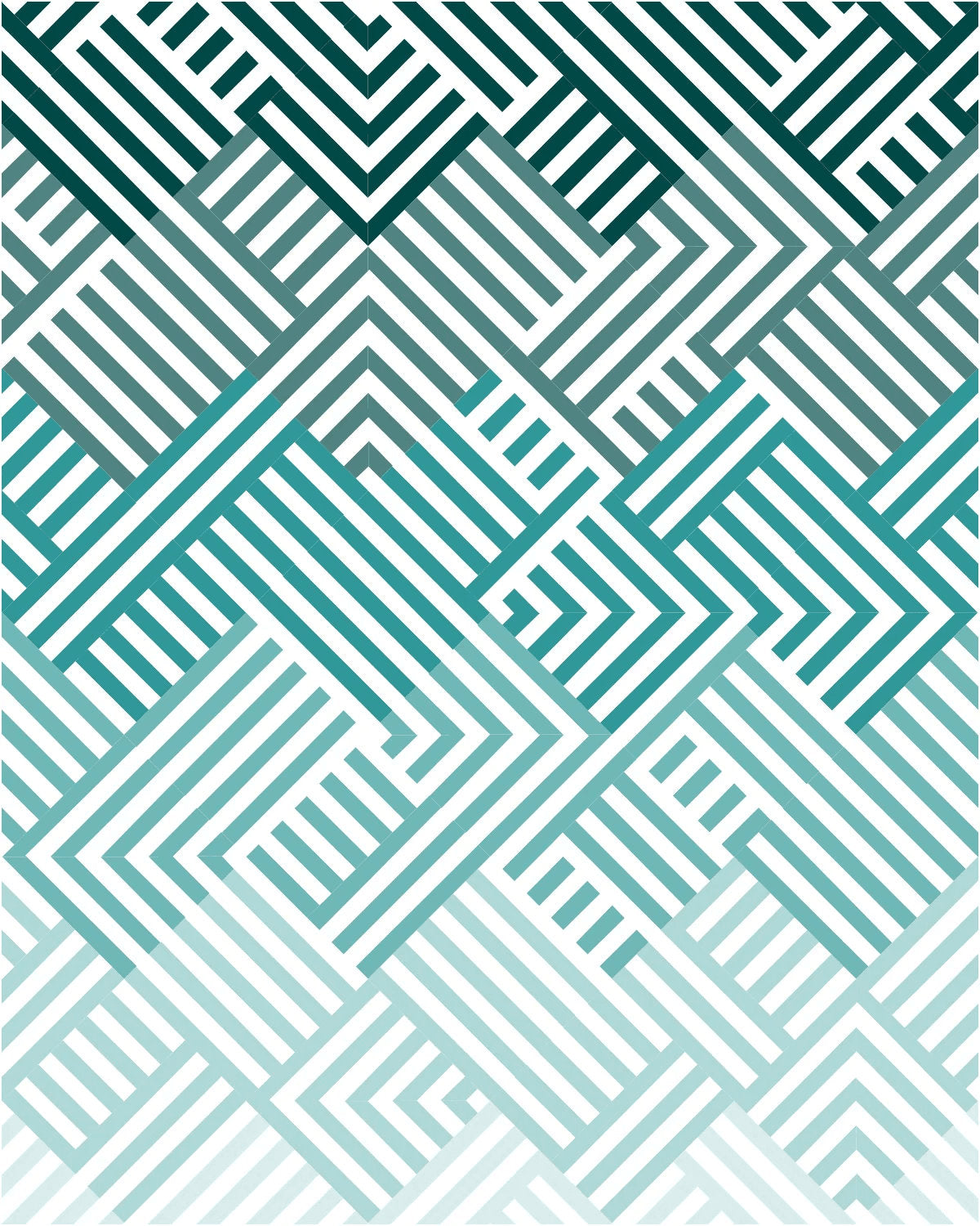 Interwoven Quilt Pattern by Lo & Behold Stitchery - PAPER Pattern, MCM Quilt Patter, Modern Quilt Pattern