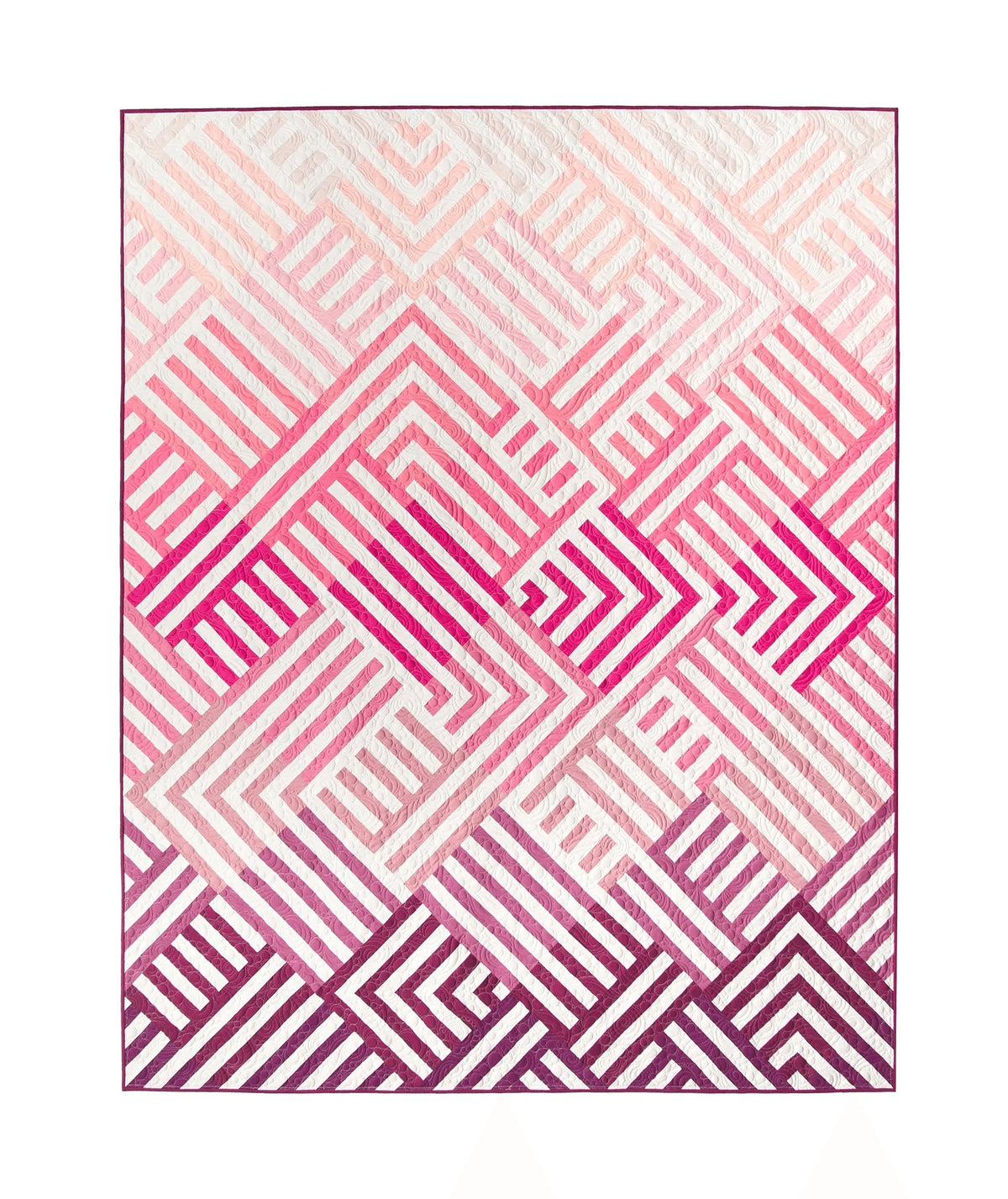 Interwoven Quilt Pattern by Lo & Behold Stitchery - PAPER Pattern, MCM Quilt Patter, Modern Quilt Pattern