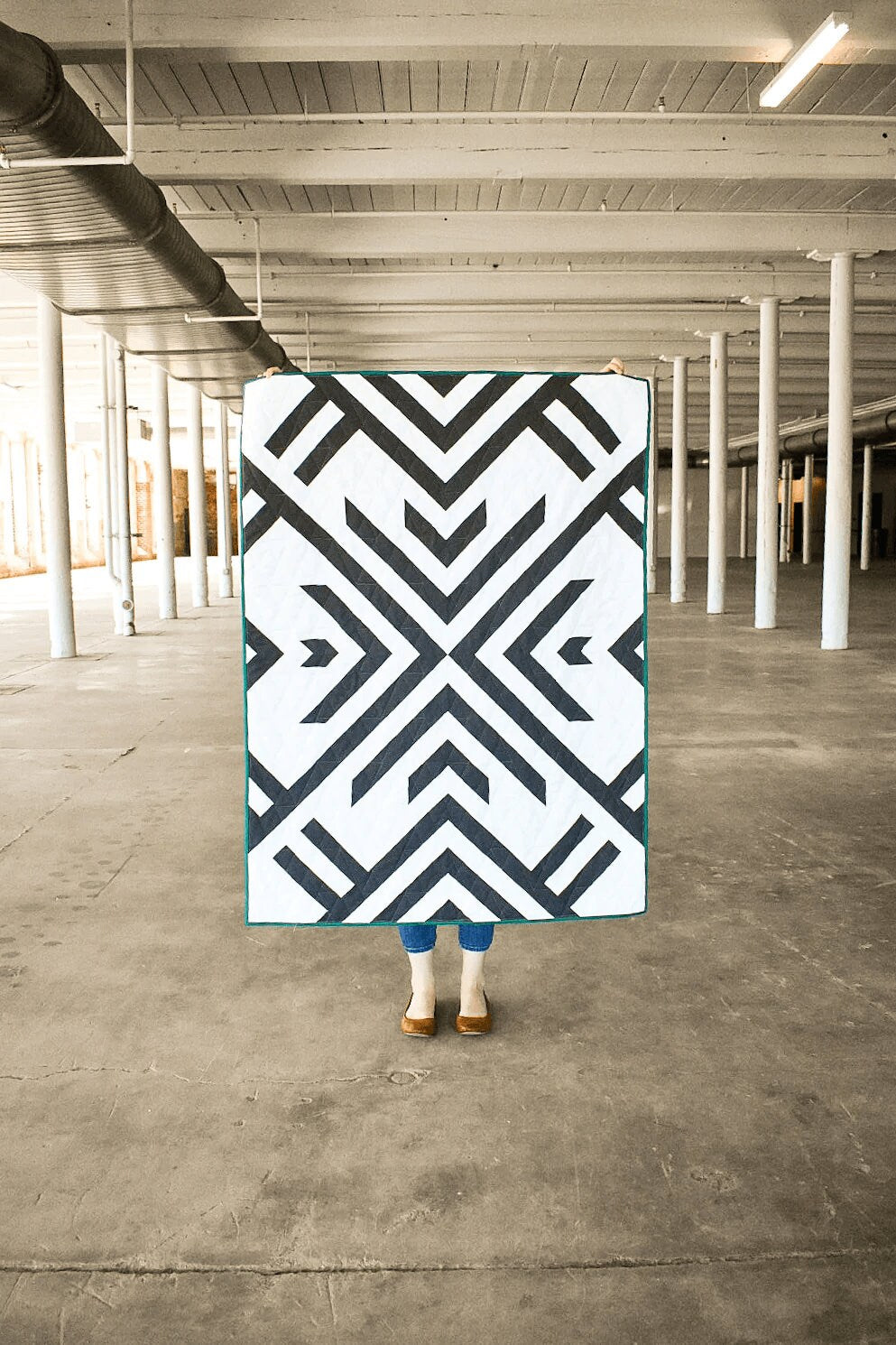 Homecoming Quilt Pattern by Lo & Behold Stitchery - PAPER Pattern, Geometric Quilt Pattern, Modern Quilt Pattern