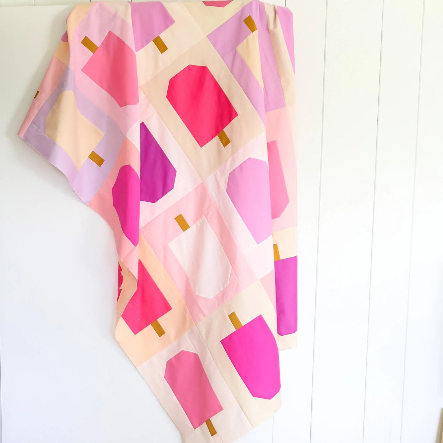 Summer Pop Quilt Pattern by Lo & Behold Stitchery PAPER Pattern Popsicle Modern Quilt Pattern