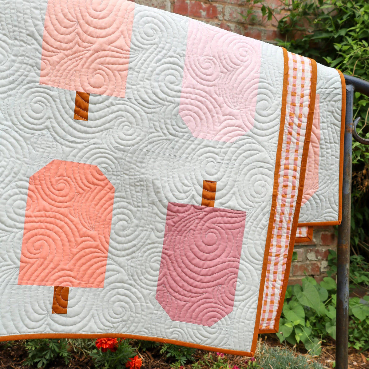 Summer Pop Quilt Pattern by Lo & Behold Stitchery PAPER Pattern Popsicle Modern Quilt Pattern