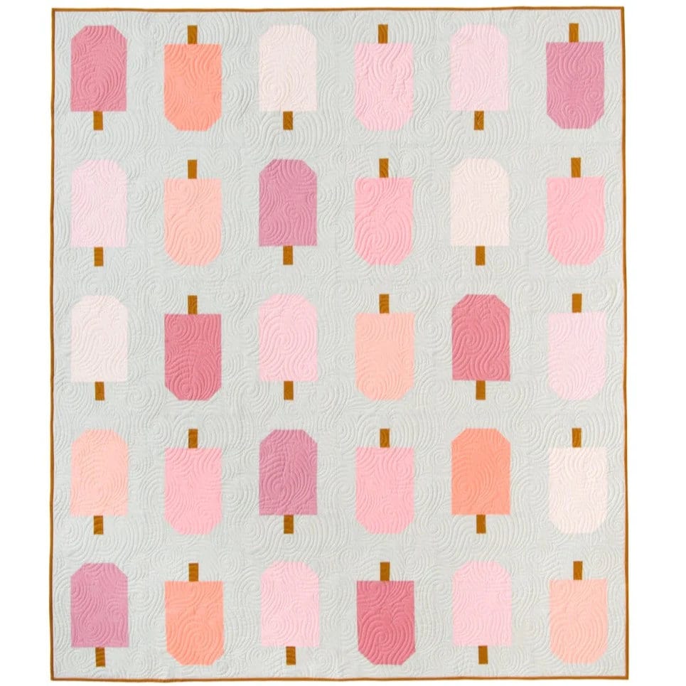 Summer Pop Quilt Pattern by Lo & Behold Stitchery PAPER Pattern Popsicle Modern Quilt Pattern