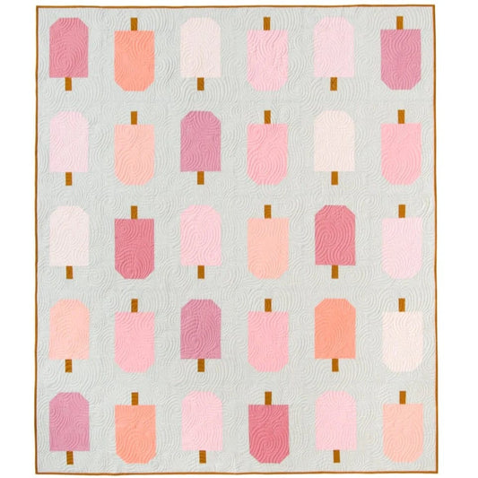 Summer Pop Quilt Pattern by Lo & Behold Stitchery PAPER Pattern Popsicle Modern Quilt Pattern