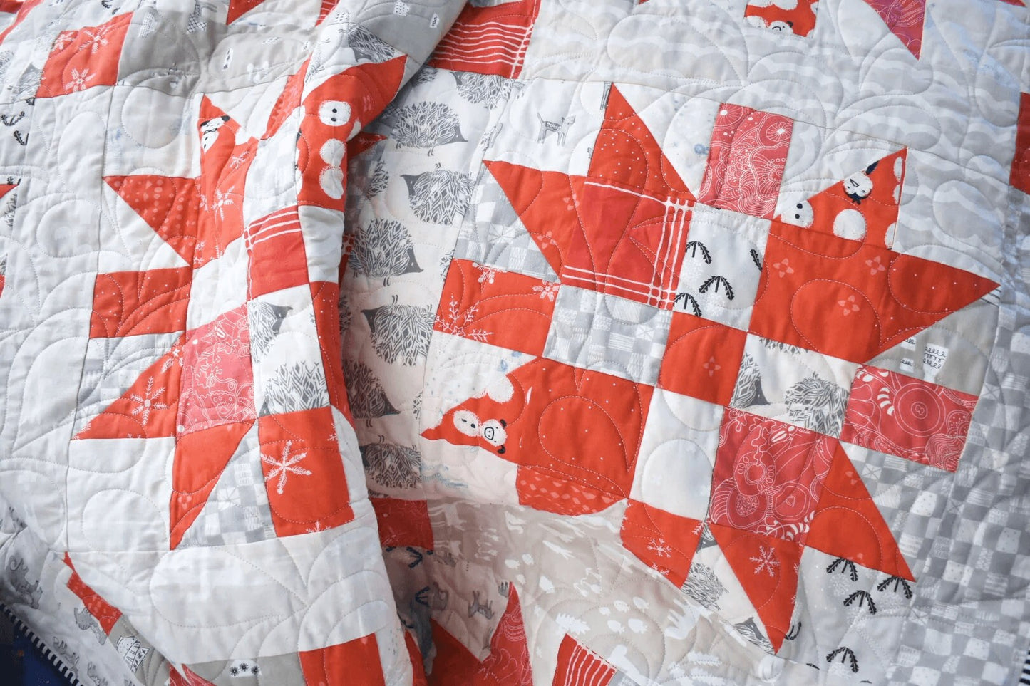 Christmas Joy Quilt Pattern by Lo & Behold Stitchery - PAPER Pattern, Christmas Quilt Patter, Modern Quilt Pattern