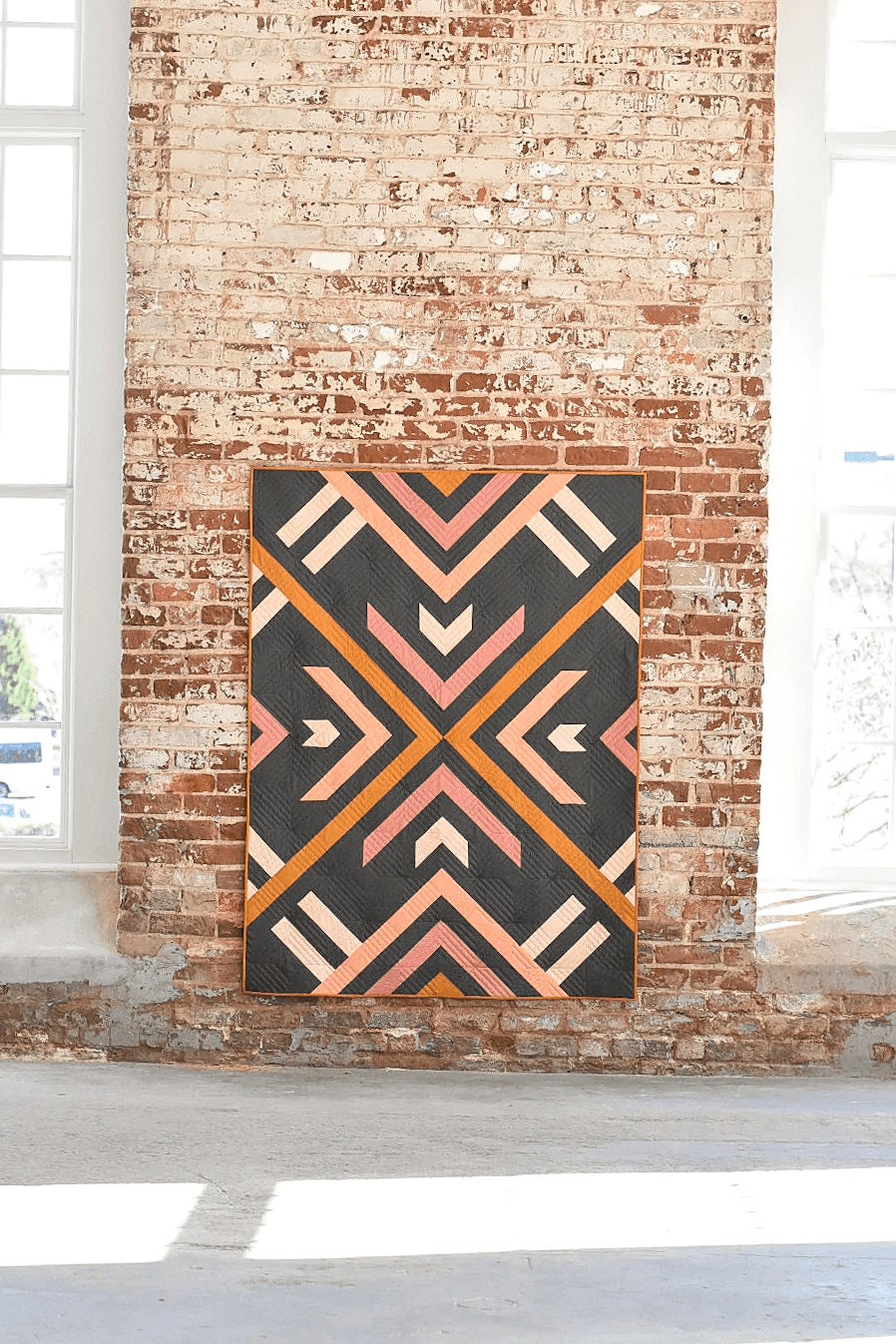 Homecoming Quilt Pattern by Lo & Behold Stitchery - PAPER Pattern, Geometric Quilt Pattern, Modern Quilt Pattern