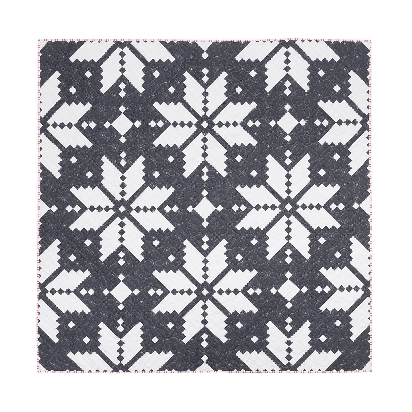 Knitted Star Quilt Pattern by Lo & Behold Stitchery - PAPER Pattern, Christmas Quilt Pattern, Modern Quilt Pattern