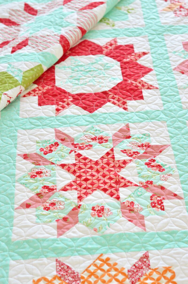 Swoon Sixteen Quilt Pattern by Thimble Blossoms Camille Roskelley - PAPER Pattern Scrappy Quilt Pattern