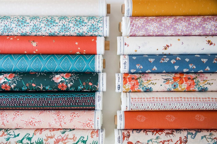 Calico Days Lavender from Spirited by Art Gallery Fabrics Cotton Quilting Fabric by the Yard Spring Floral Fabric by Sharon Holland