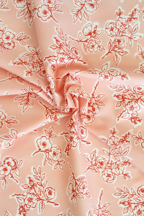 Rambling Rose Briar from Spirited by Art Gallery Fabrics Cotton Quilting Fabric by the Yard Spring Floral Fabric by Sharon Holland