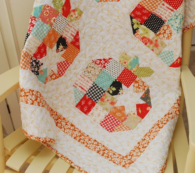 Pumpkin Seeds Quilt Pattern by The Pattern Basket - PAPER Pattern, Halloween and Fall Quilt Pattern, Pumpkin Quilt Pattern