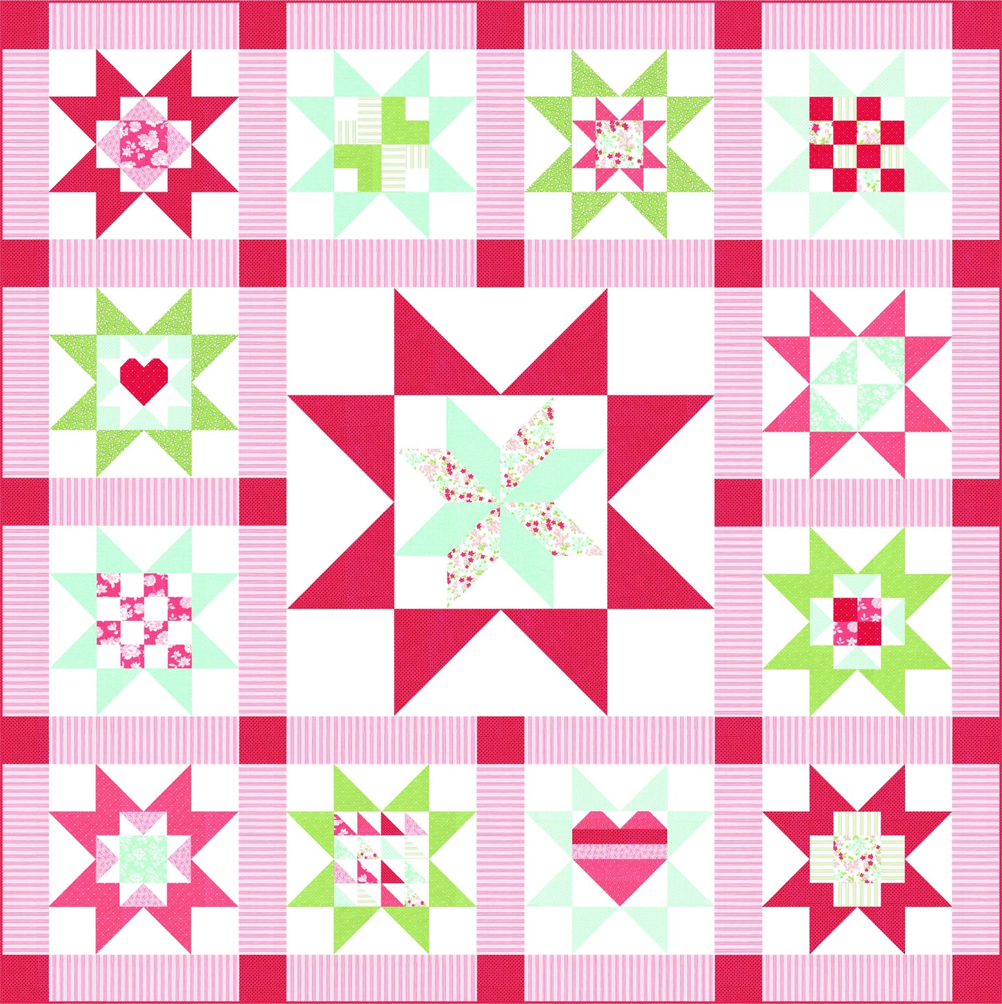 Lighthearted Fat Quarter Bundle by Camille Roskelley for Moda Quilting Fabric by the Yard 40 Fat Quarters