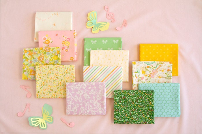 LullaBee Fluttering Lanes by Art Gallery Fabrics Cotton Quilting Fabric by the Yard Spring Floral Fabric by Patty Basemi