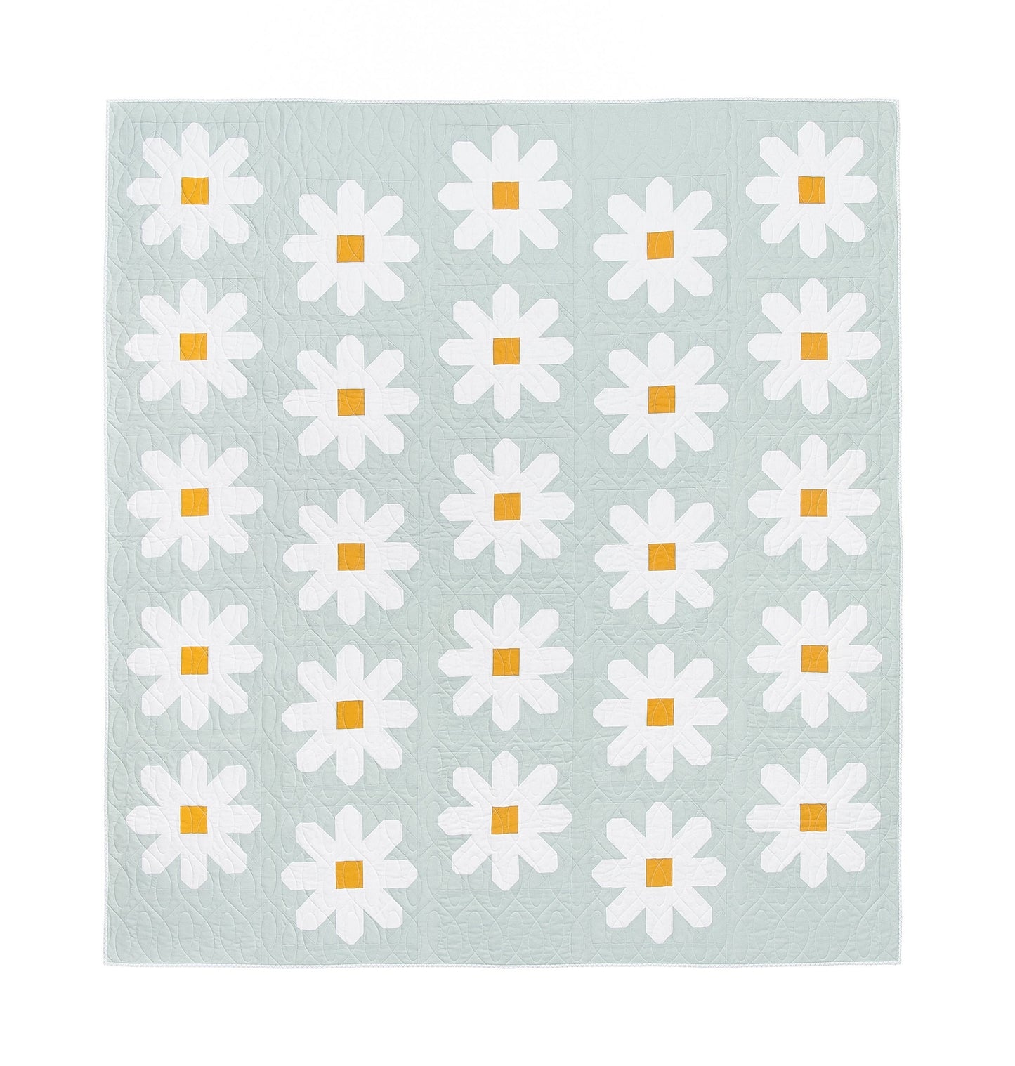 Fresh as a Daisy Quilt Pattern by Pen + Paper Patterns PAPER Pattern Modern Floral Flower Quilt Pattern