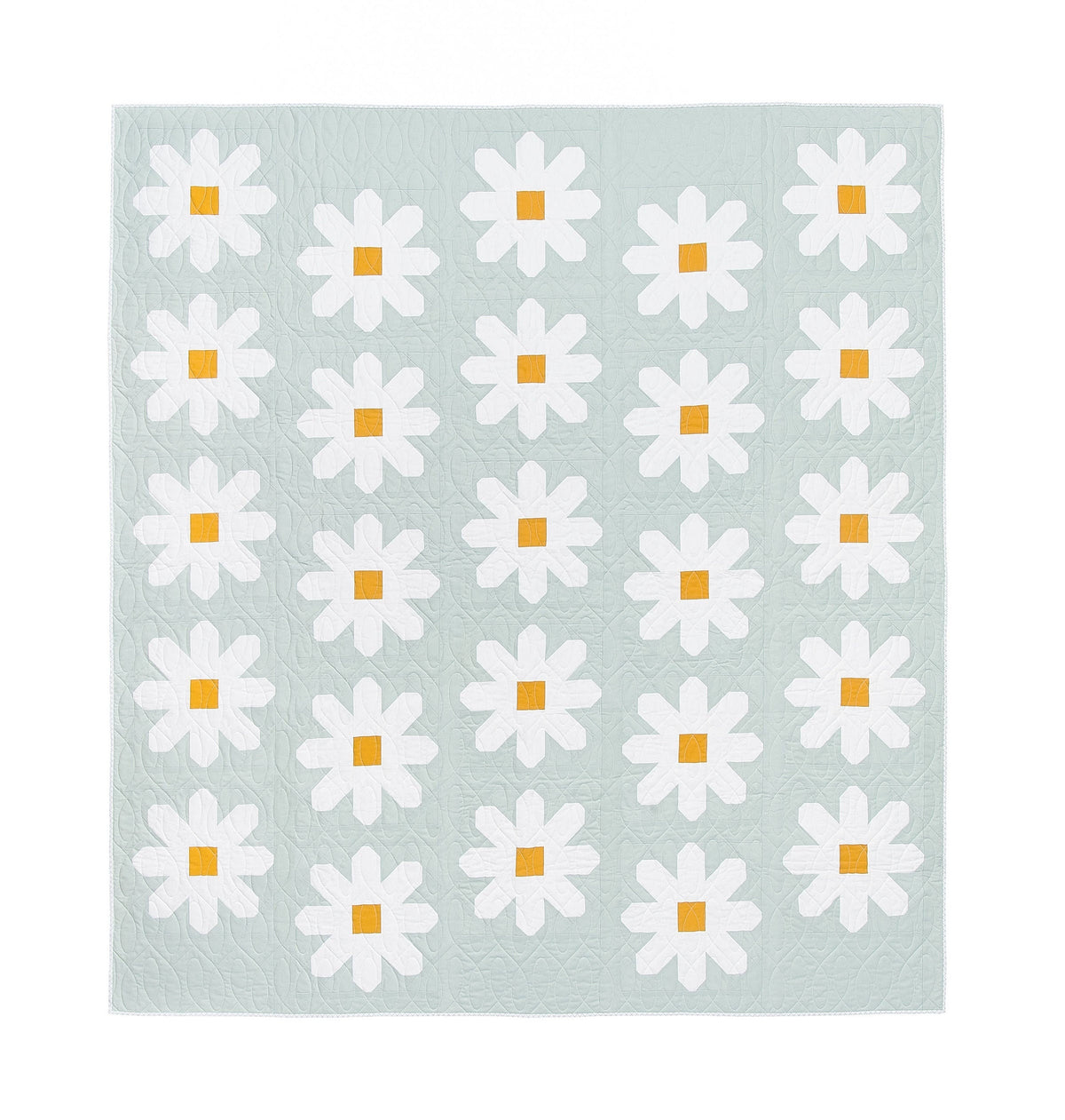 Fresh as a Daisy Quilt Pattern by Pen + Paper Patterns PAPER Pattern Modern Floral Flower Quilt Pattern