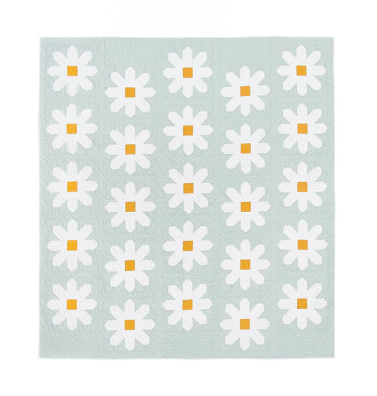 Fresh as a Daisy Quilt Pattern by Pen + Paper Patterns PAPER Pattern Modern Floral Flower Quilt Pattern
