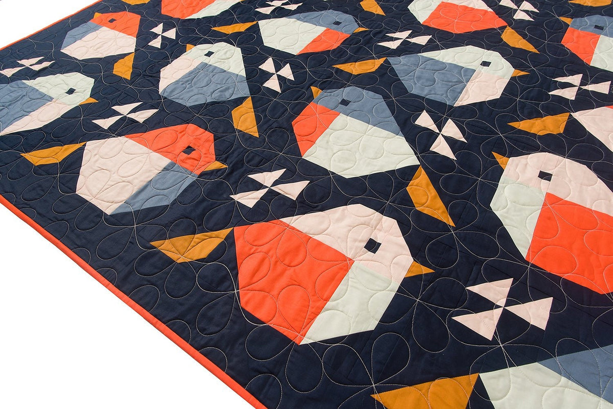 Sparrows Quilt Pattern by Pen + Paper Patterns - PAPER Pattern, Modern Quilt Pattern, Bird Quilt Pattern