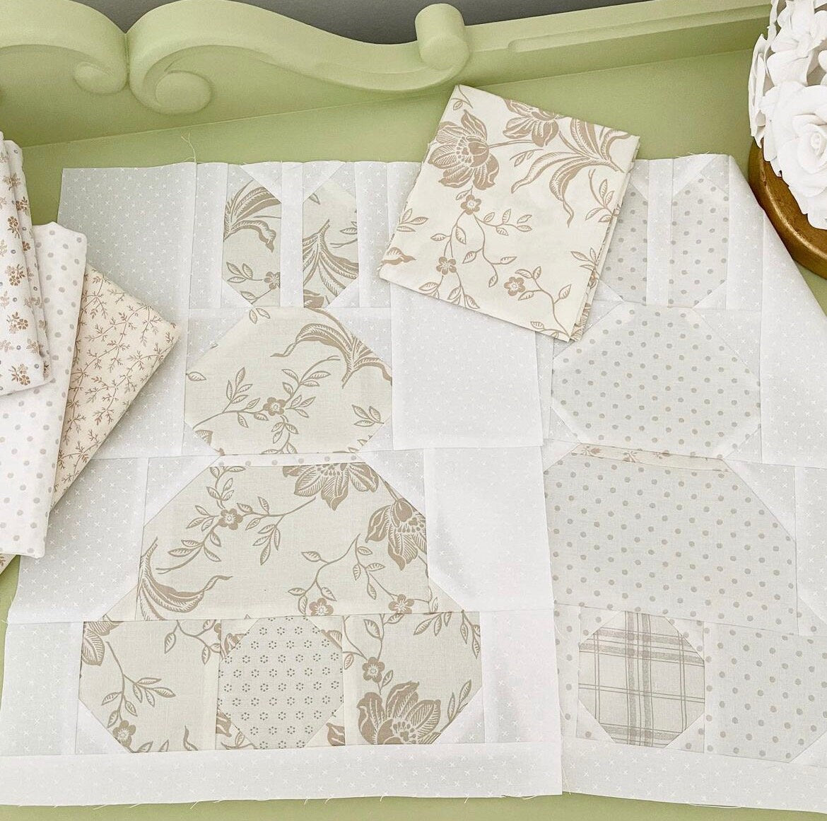 Country Bunnies Quilt Pattern by The Pattern Basket - PAPER Pattern, Spring Easter Bunny Quilt Pattern