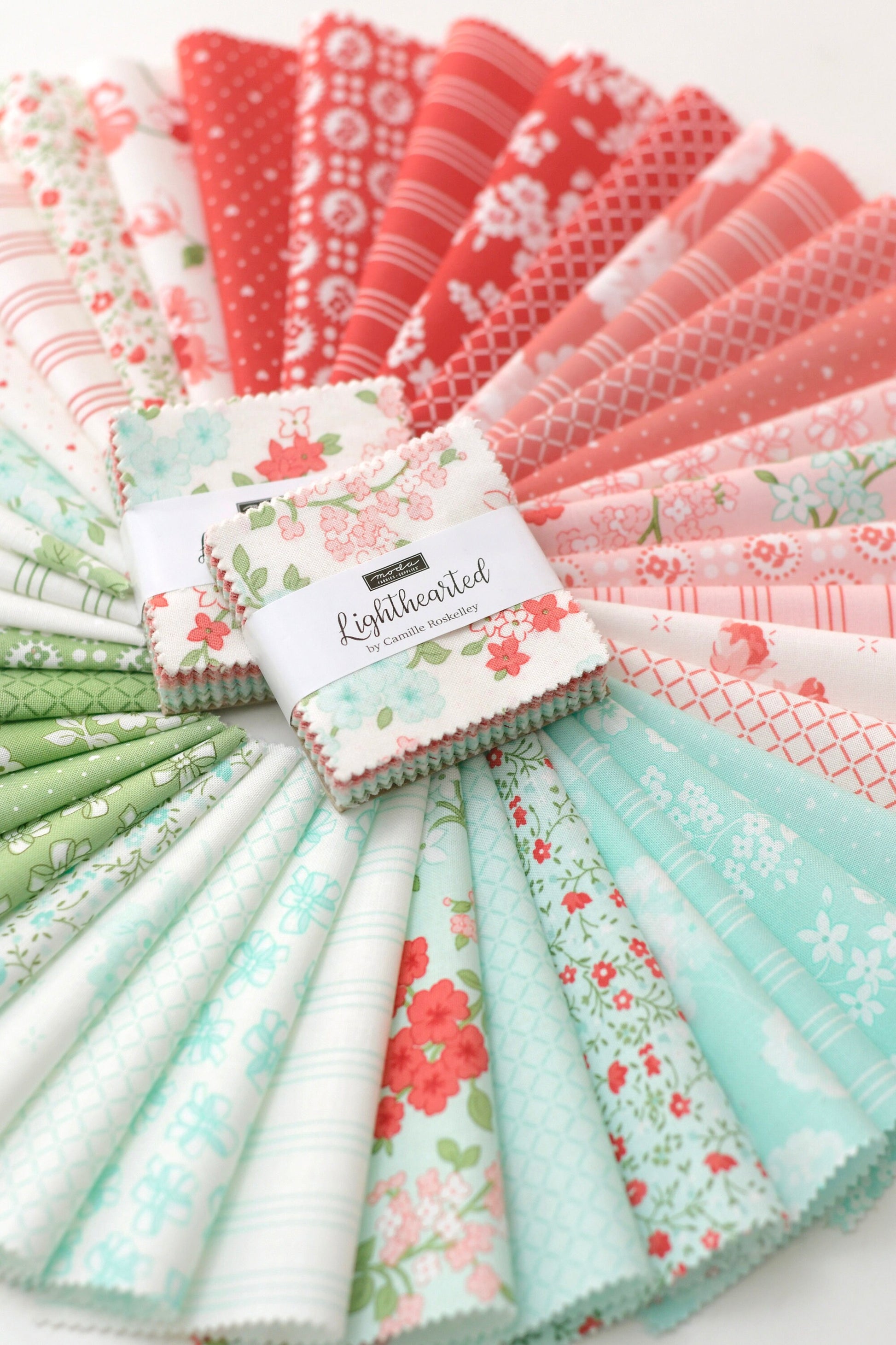 Lighthearted Fat Quarter Bundle by Camille Roskelley for Moda Quilting Fabric by the Yard 40 Fat Quarters