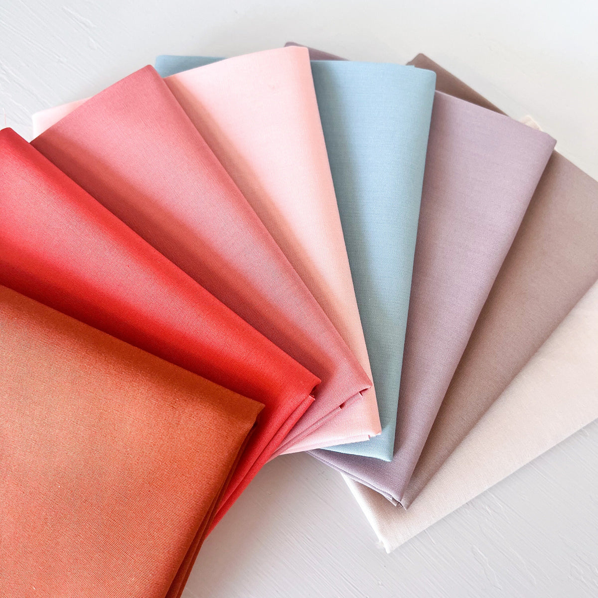 Desert Boho Neutral Muted Solid Cotton Fabric Fat Quarter Bundle by Art Gallery Half Yard Bundle