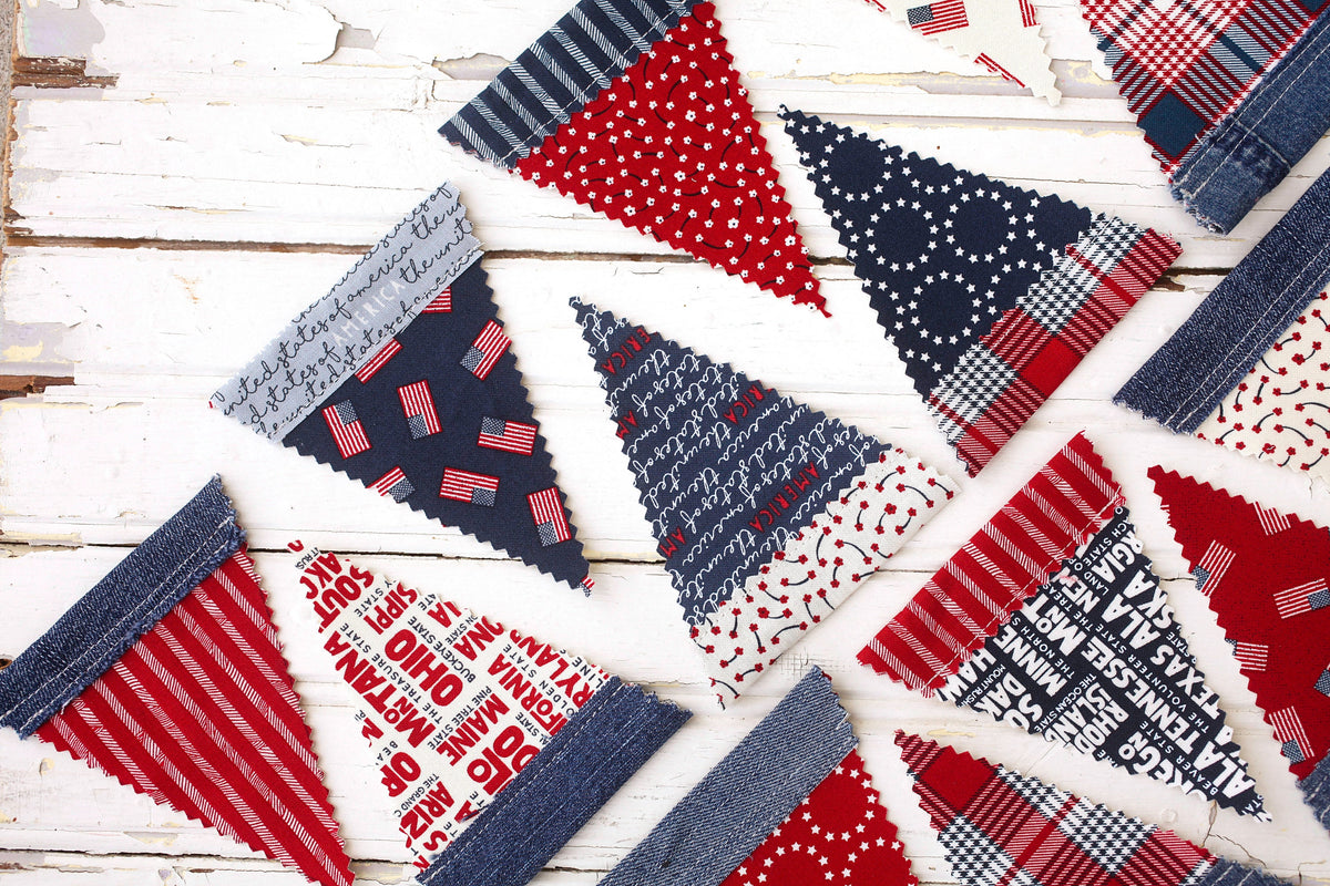 Stateside States Americana by Moda Cotton Quilting Fabric by Sweetwater Americana Flag 4th of July Fourth Quilting Fabric by the yard