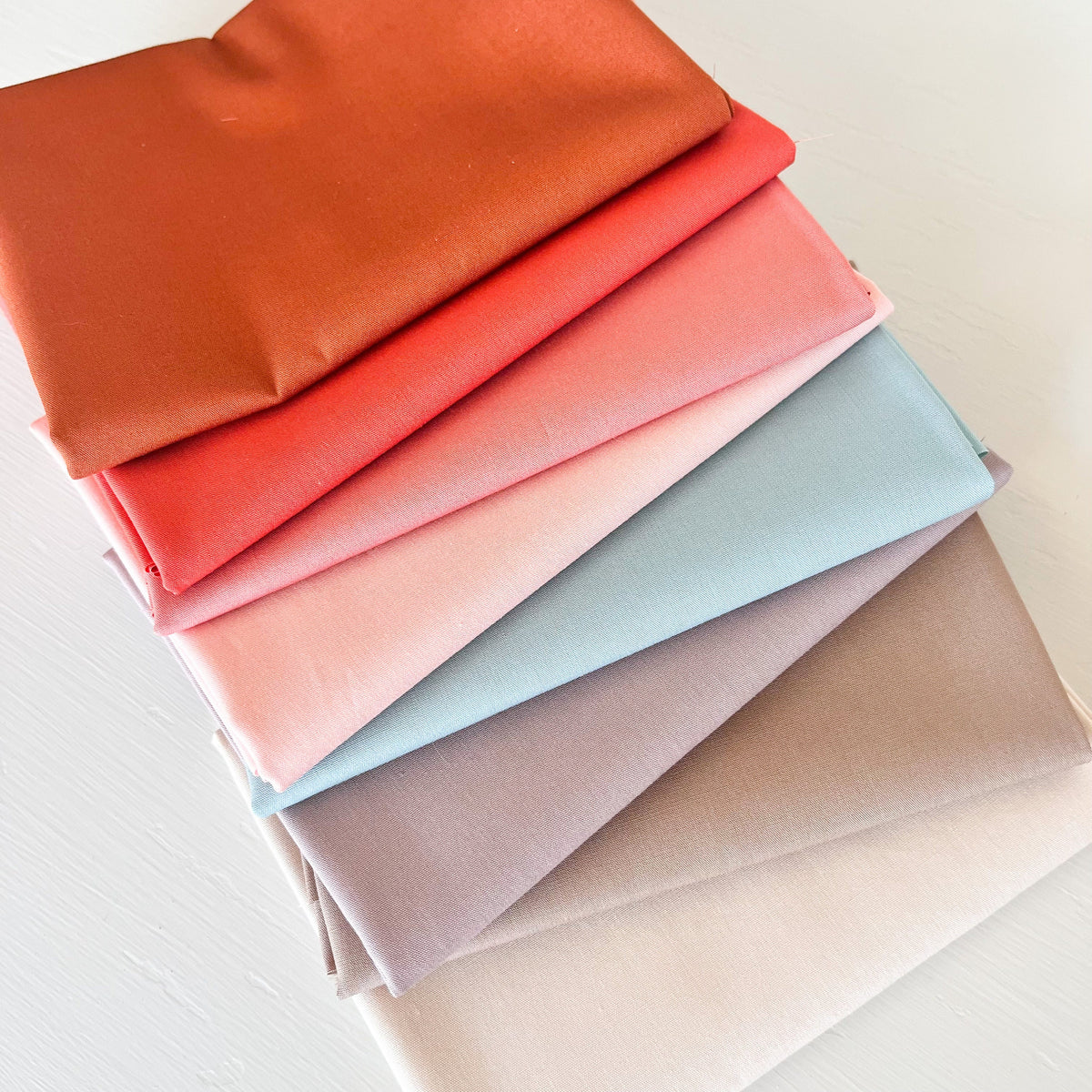 Desert Boho Neutral Muted Solid Cotton Fabric Fat Quarter Bundle by Art Gallery Half Yard Bundle