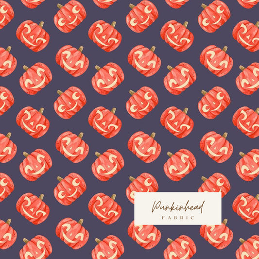 Dear Stella Haunted Garden Astral Pumpkins Fall Halloween Pumpkin Orange Cotton Quilting Fabric by the Yard